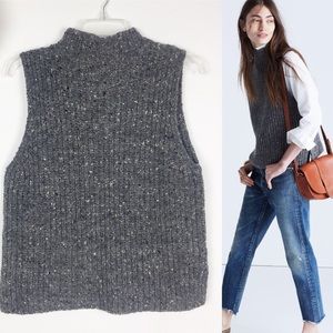 Madewell Landward Sleeveless Mockneck Sweater